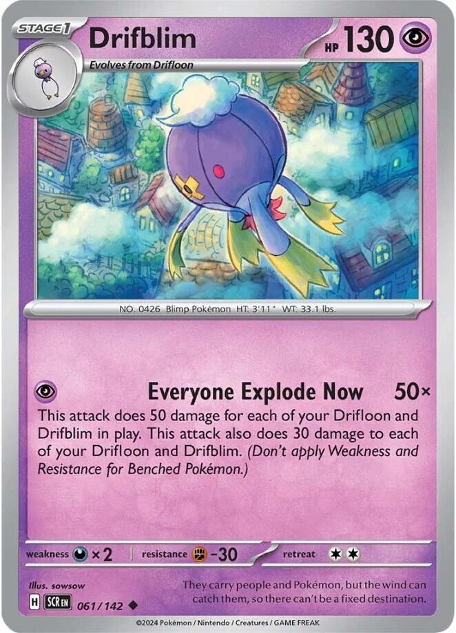 Drifblim (061/142) [Scarlet & Violet: Stellar Crown] | Good Games Morley