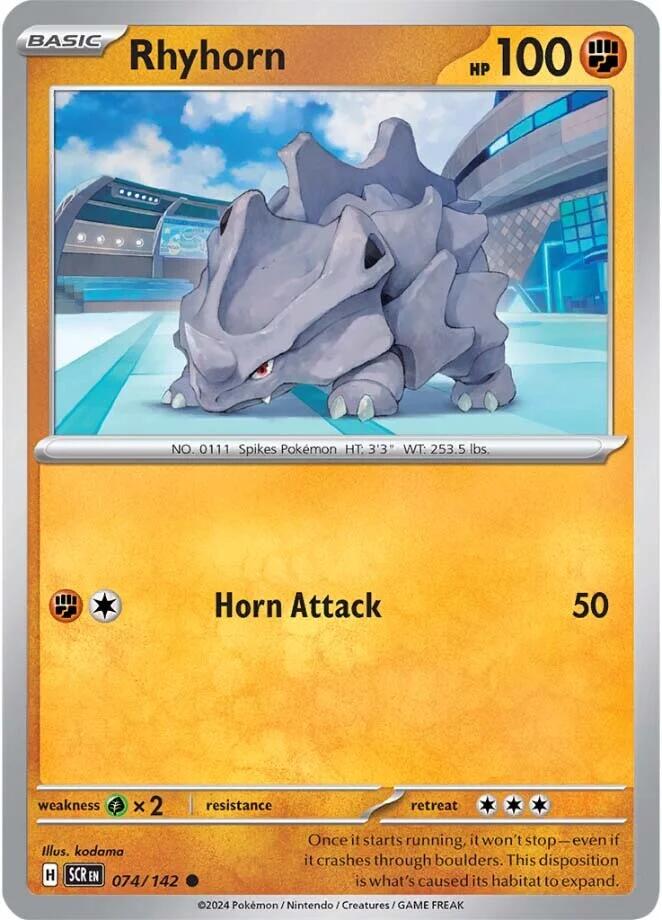 Rhyhorn (074/142) [Scarlet & Violet: Stellar Crown] | Good Games Morley