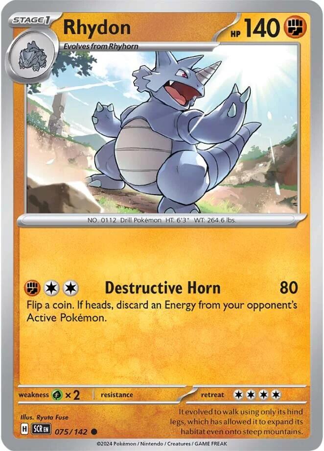 Rhydon (075/142) [Scarlet & Violet: Stellar Crown] | Good Games Morley