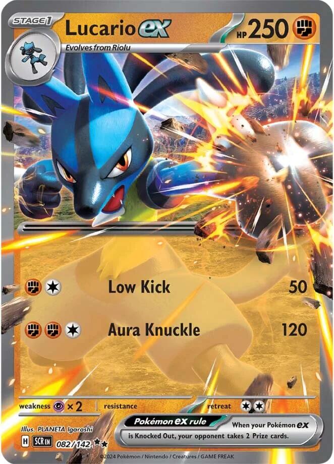 Lucario ex (082/142) [Scarlet & Violet: Stellar Crown] | Good Games Morley