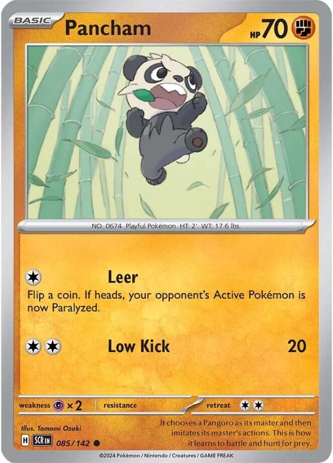 Pancham (085/142) [Scarlet & Violet: Stellar Crown] | Good Games Morley