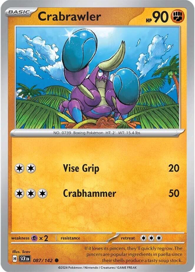 Crabrawler (087/142) [Scarlet & Violet: Stellar Crown] | Good Games Morley