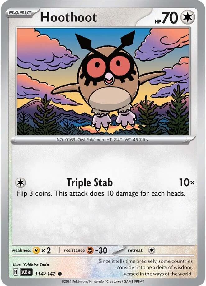 Hoothoot (114/142) [Scarlet & Violet: Stellar Crown] | Good Games Morley