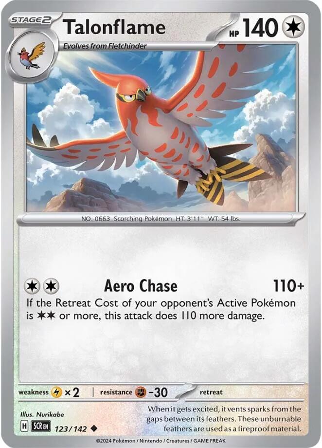 Talonflame (123/142) [Scarlet & Violet: Stellar Crown] | Good Games Morley