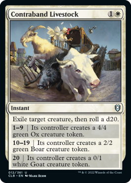Contraband Livestock [Commander Legends: Battle for Baldur's Gate] | Good Games Morley