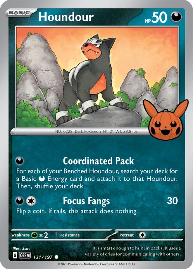 Houndour (131/197) [Trick or Trade 2024] | Good Games Morley