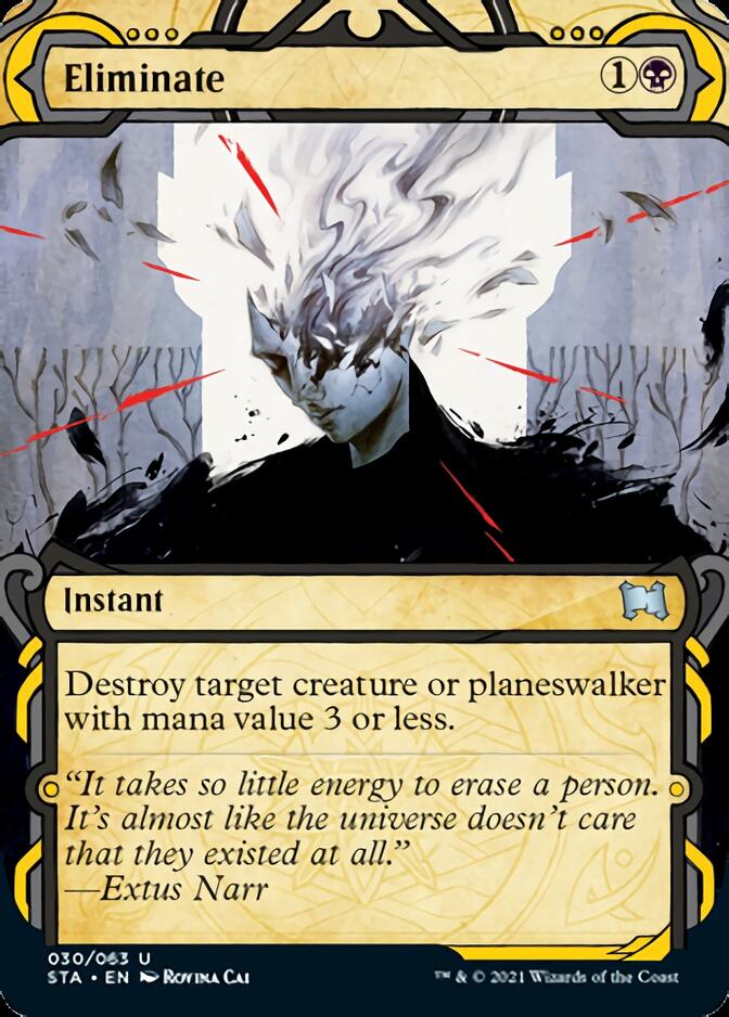 Eliminate (Foil Etched) [Strixhaven: School of Mages Mystical Archive] | Good Games Morley