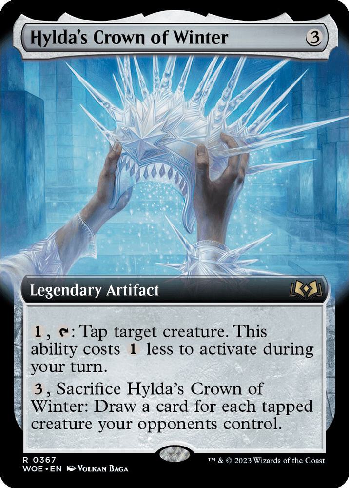 Hylda's Crown of Winter 367/276 (Wilds of Eldraine)  - Extended Art Foil | Good Games Morley