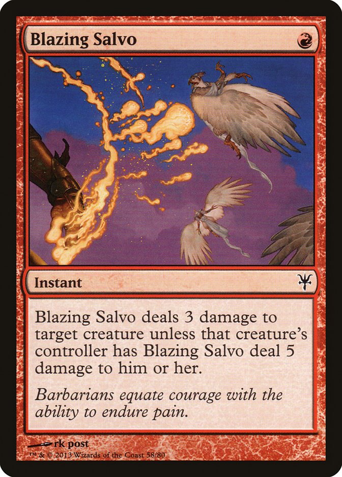 Blazing Salvo [Duel Decks: Sorin vs. Tibalt] | Good Games Morley