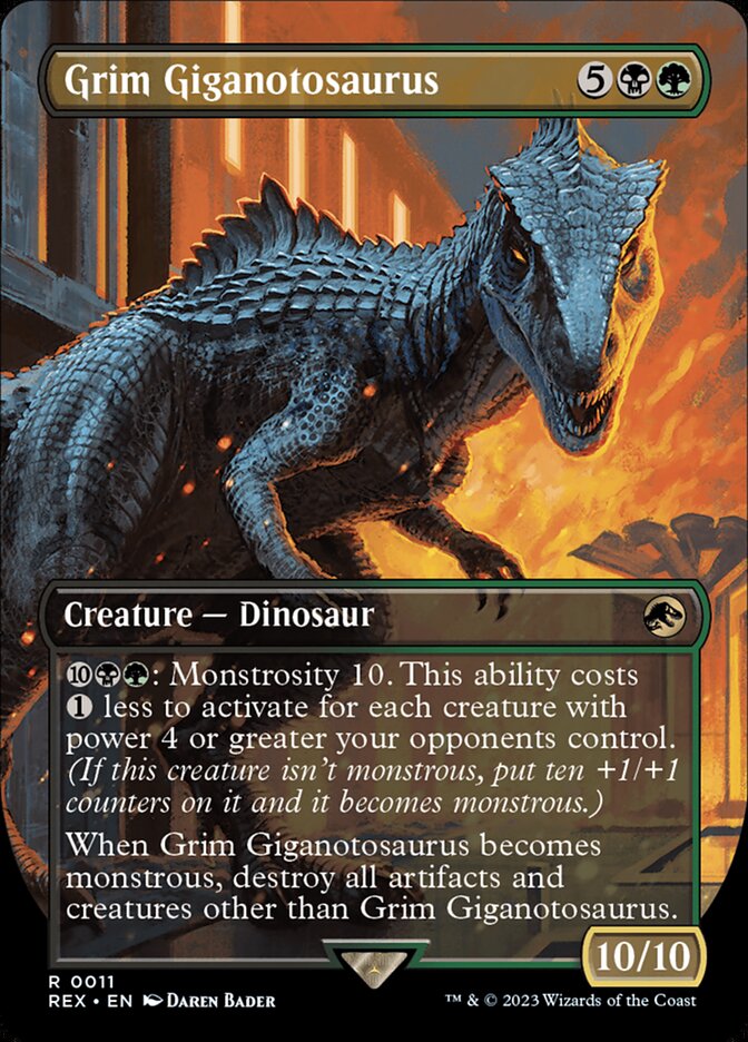 Grim Giganotosaurus 11 (Universes Beyond: Jurassic World Collection)  - Borderless | Good Games Morley