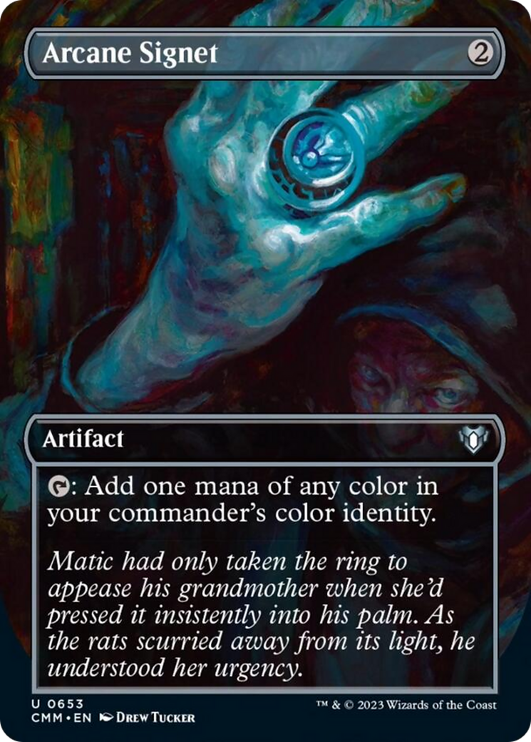 Arcane Signet (Borderless Alternate Art) [Commander Masters] | Good Games Morley