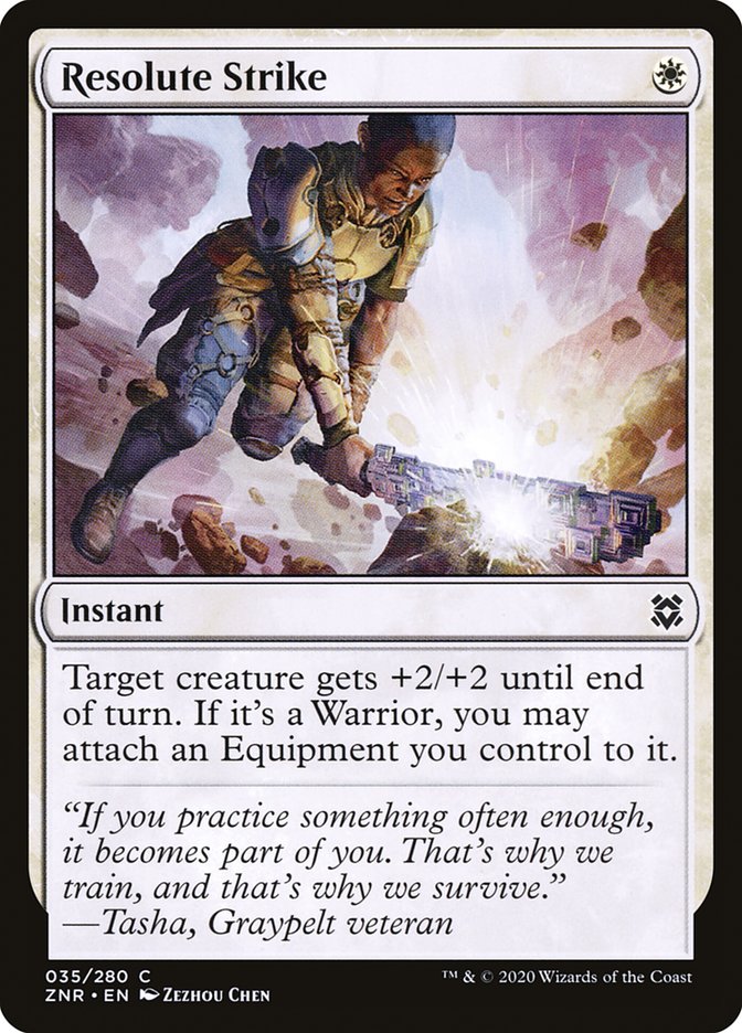 Resolute Strike 35/280 (Zendikar Rising)  - Foil | Good Games Morley