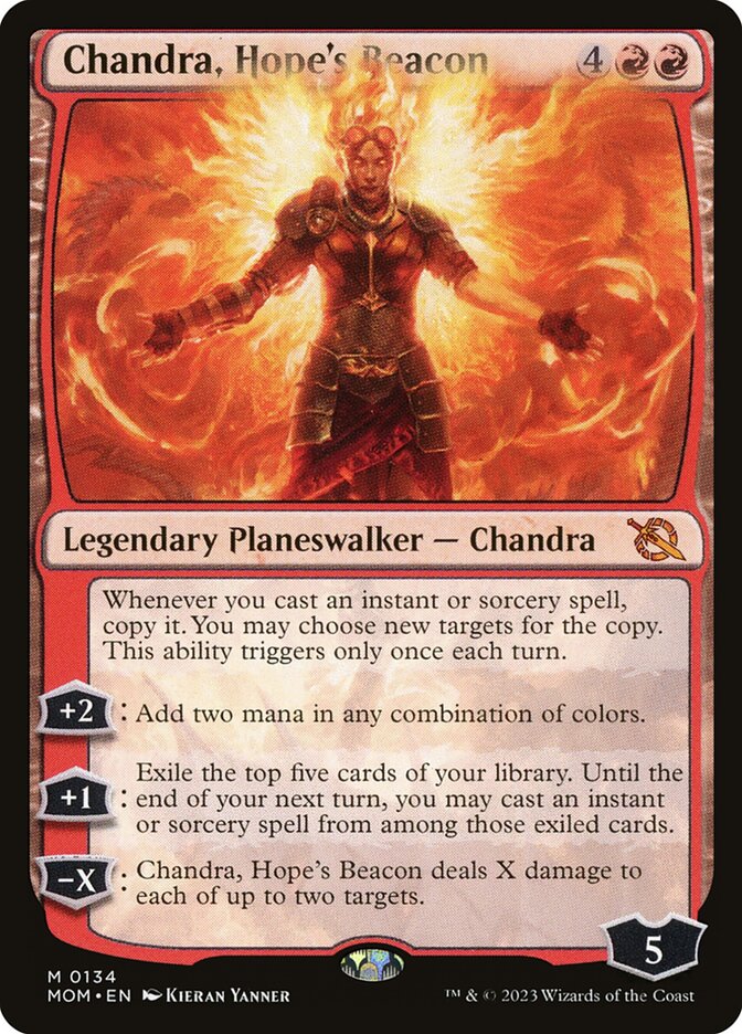 Chandra, Hope's Beacon 134 (March of the Machine)  - Foil | Good Games Morley