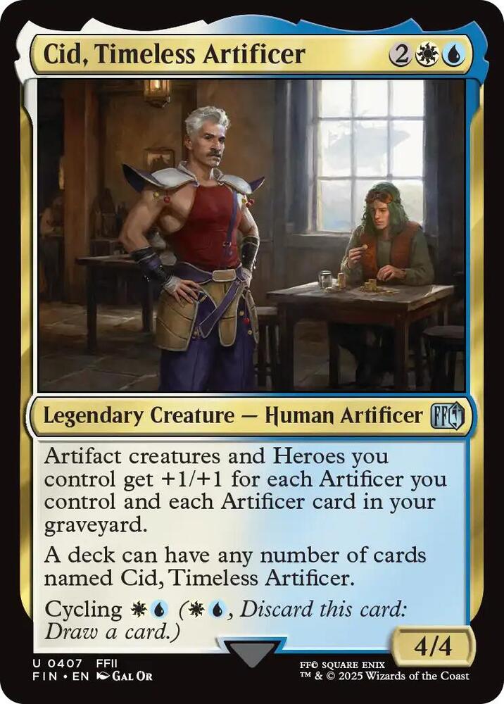 Cid, Timeless Artificer 407/309 (FINAL FANTASY)  - Foil | Good Games Morley