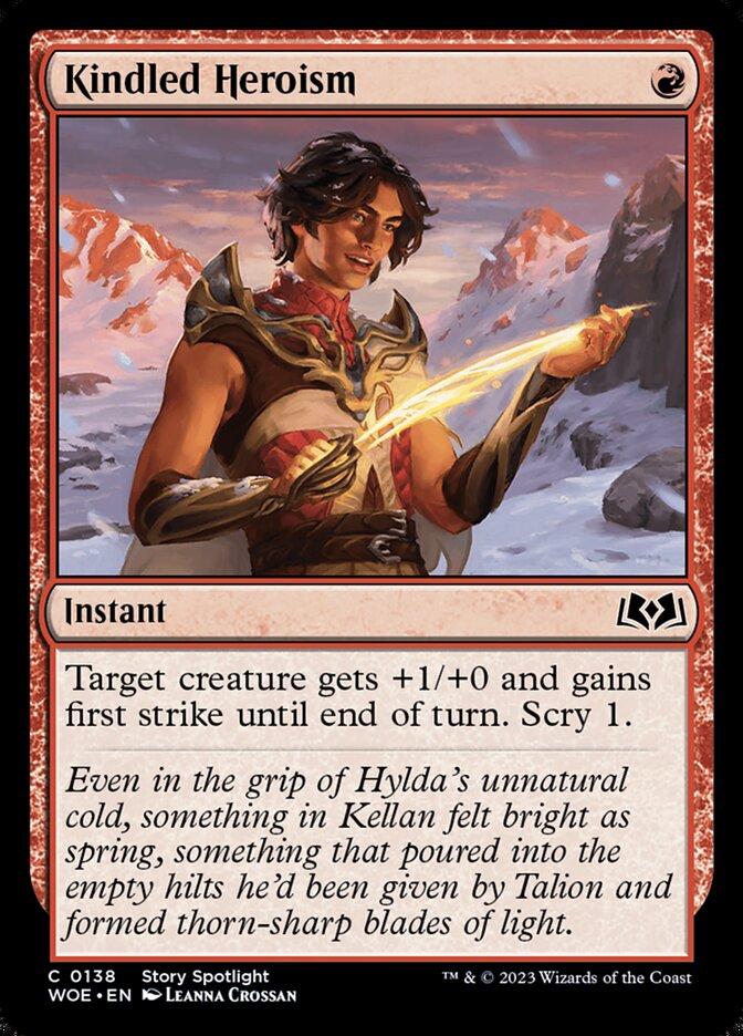 Kindled Heroism 138/276 (Wilds of Eldraine)  | Good Games Morley