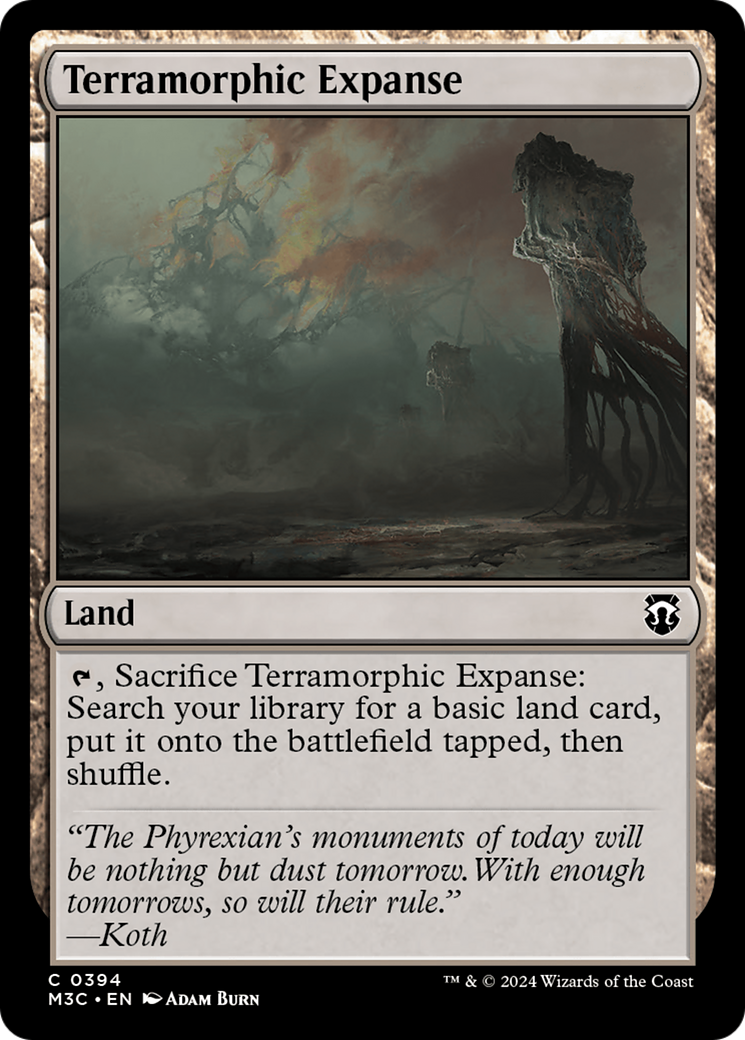 Terramorphic Expanse (Ripple Foil) [Modern Horizons 3 Commander] | Good Games Morley