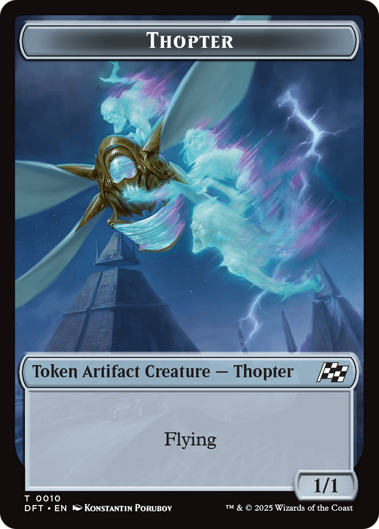 Cat // Thopter (0010) Double-Sided Token [Aetherdrift Tokens] | Good Games Morley