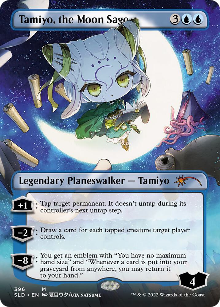 Tamiyo, the Moon Sage 396 (Secret Lair Drop Series)  - Borderless Foil | Good Games Morley