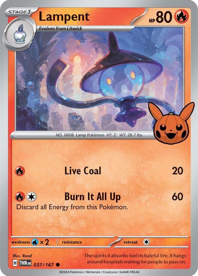 Lampent (037/167) [Trick or Trade] | Good Games Morley