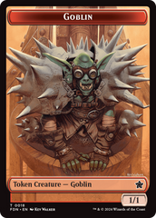Goblin // Treasure Double-Sided Token [Foundations Tokens] | Good Games Morley