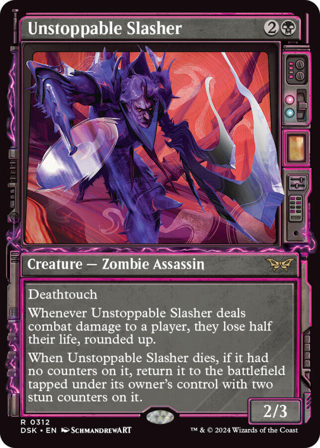 Unstoppable Slasher 312 (Duskmourn: House of Horror)  - Showcase Foil | Good Games Morley