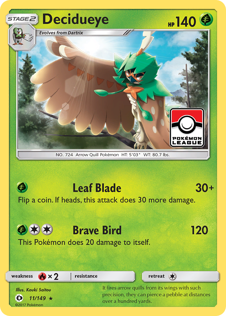 Decidueye (11/149) [Sun & Moon: Base Set] | Good Games Morley