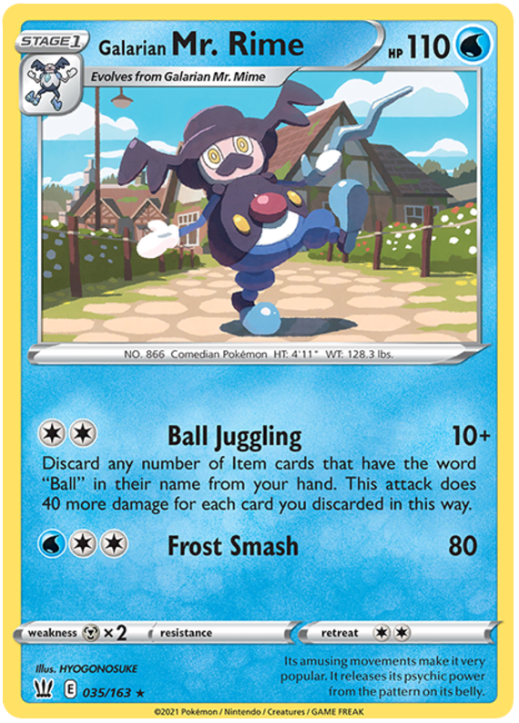 Galarian Mr. Rime (035/163) [Sword & Shield: Battle Styles] | Good Games Morley