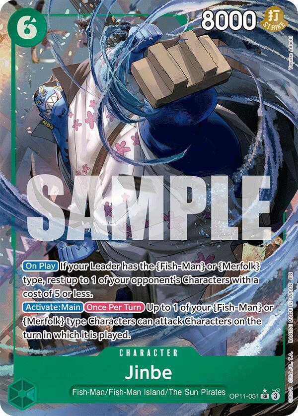 Jinbe OP11-031 (A Fist of Divine Speed)  - Alternate Art Foil | Good Games Morley