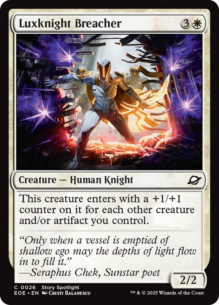 Luxknight Breacher [Edge of Eternities] | Good Games Morley