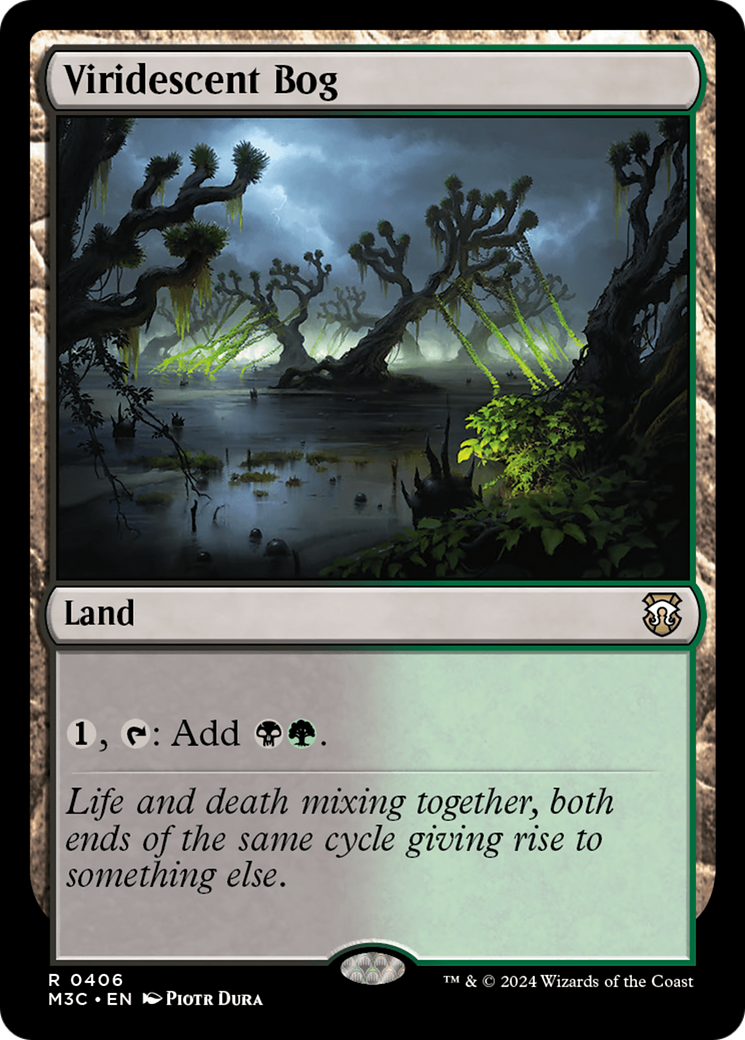 Viridescent Bog (Ripple Foil) [Modern Horizons 3 Commander] | Good Games Morley