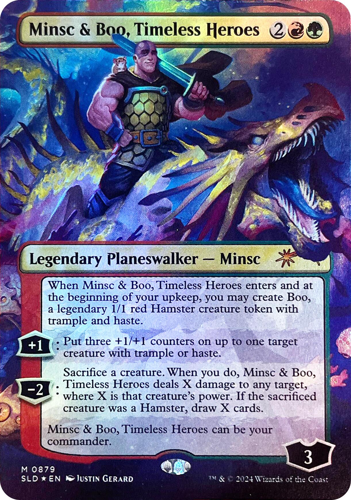 Minsc & Boo, Timeless Heroes (Rainbow Foil) [Secret Lair Drop Series] | Good Games Morley