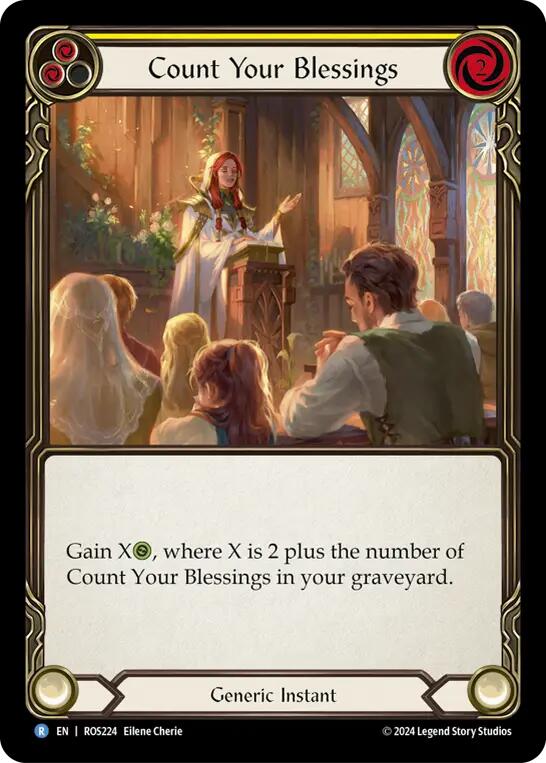 Count Your Blessings (Yellow) [ROS224] (Rosetta)  Rainbow Foil | Good Games Morley