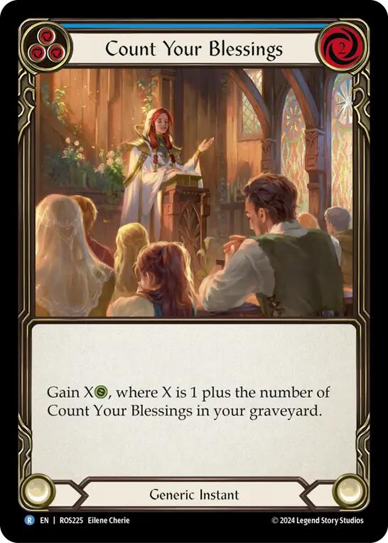 Count Your Blessings (Blue) [ROS225] (Rosetta)  Rainbow Foil | Good Games Morley