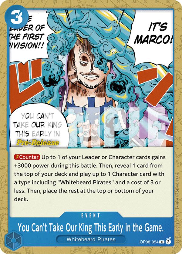 You Can't Take Our King This Early in the Game. [Two Legends Pre-Release Cards] | Good Games Morley