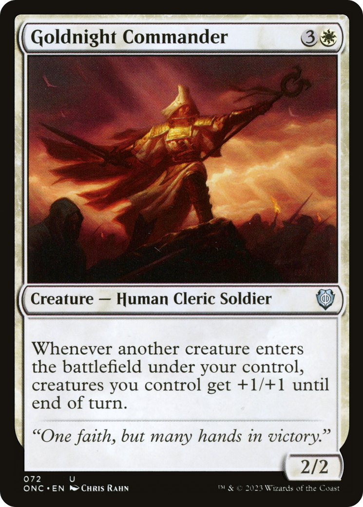 Goldnight Commander [Phyrexia: All Will Be One Commander] | Good Games Morley