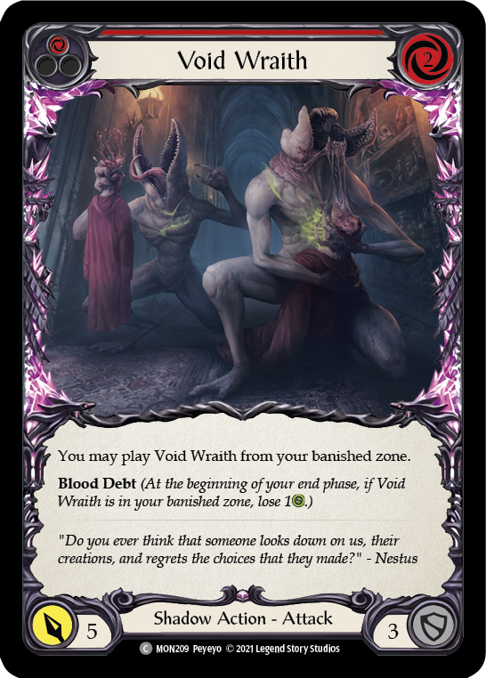 Void Wraith (Red) [MON209-RF] (Monarch)  1st Edition Rainbow Foil | Good Games Morley