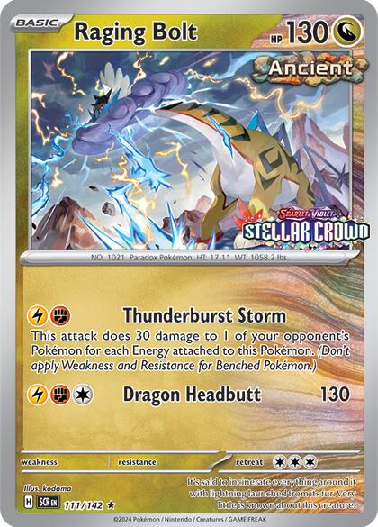 Raging Bolt (111/142) (Cosmo Holo - Best Buy Exclusive) [Miscellaneous Cards] | Good Games Morley