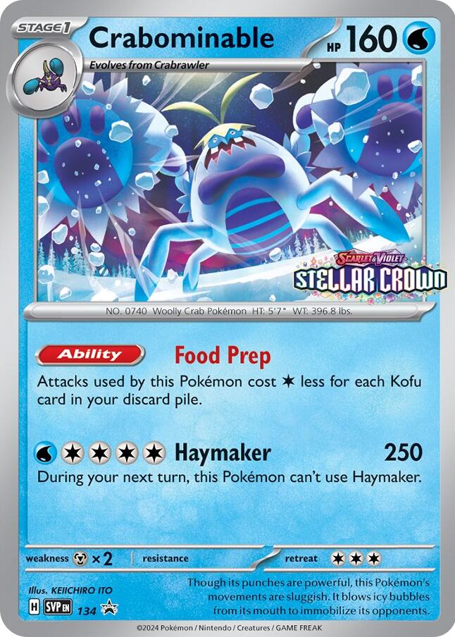 Crabominable (SVP134) [Scarlet & Violet: Black Star Promos] | Good Games Morley