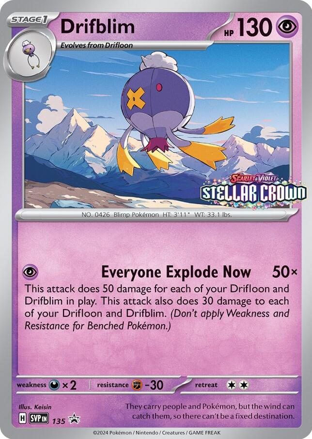 Drifblim (SVP135) [Scarlet & Violet: Black Star Promos] | Good Games Morley