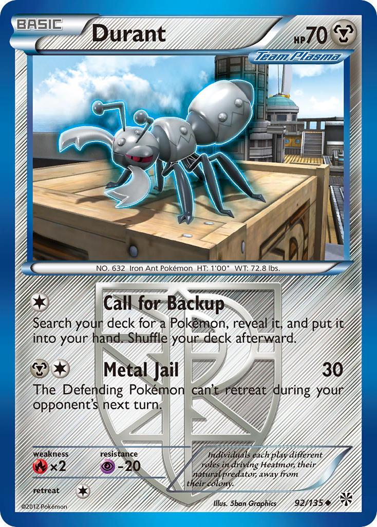 Durant (92/135) [Black & White: Plasma Storm] | Good Games Morley