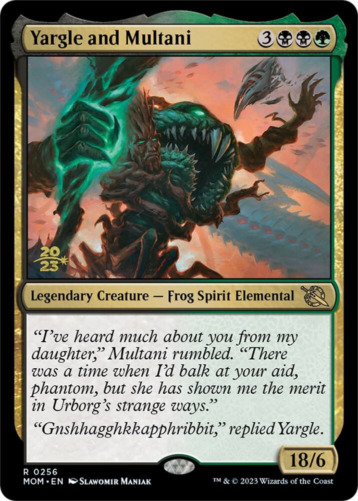 Yargle and Multani 256s/162 (Prerelease Cards)  - Foil | Good Games Morley