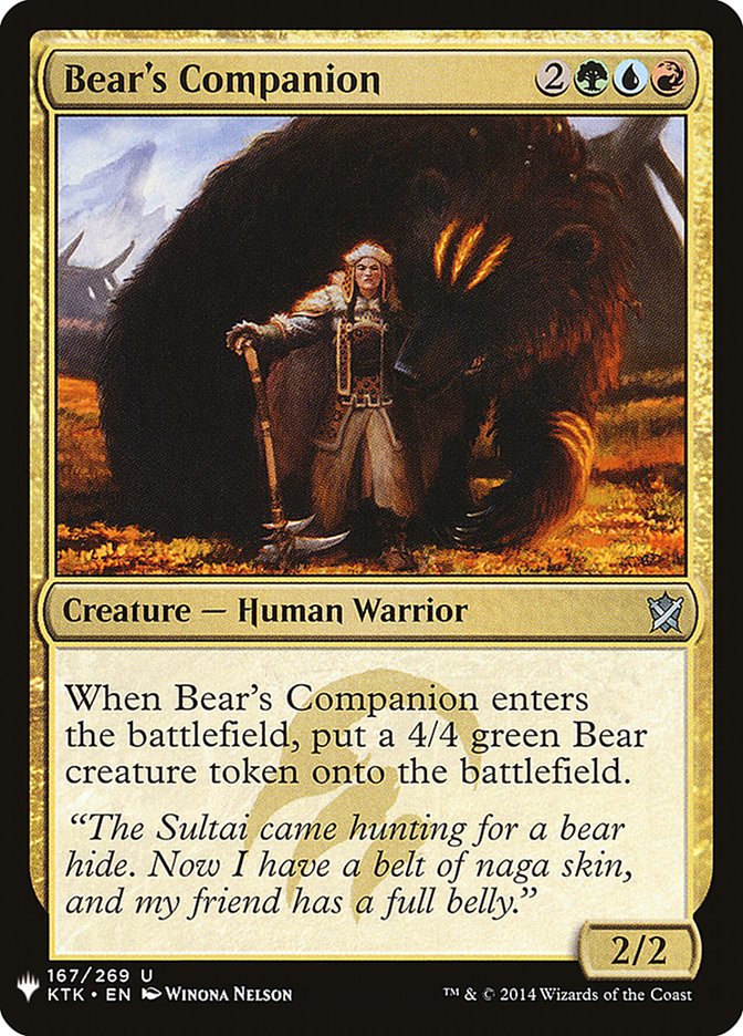Bear's Companion [Mystery Booster] | Good Games Morley