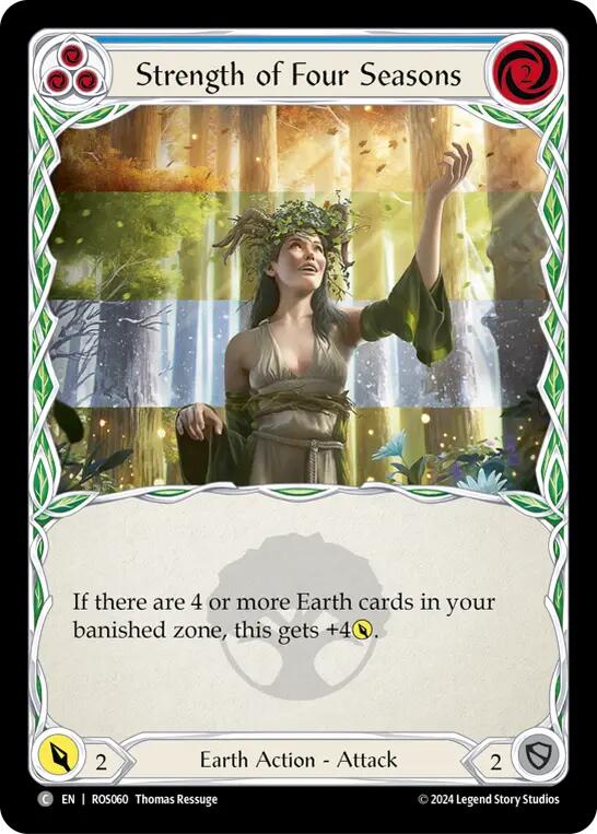 Strength of Four Seasons (Blue) [ROS060] (Rosetta)  Rainbow Foil | Good Games Morley