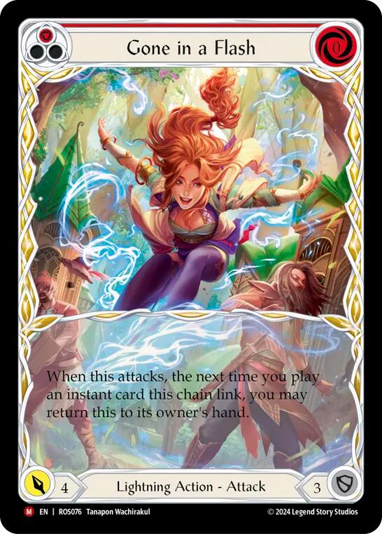 Gone in a Flash (Extended Art) [ROS076] (Rosetta)  Rainbow Foil | Good Games Morley