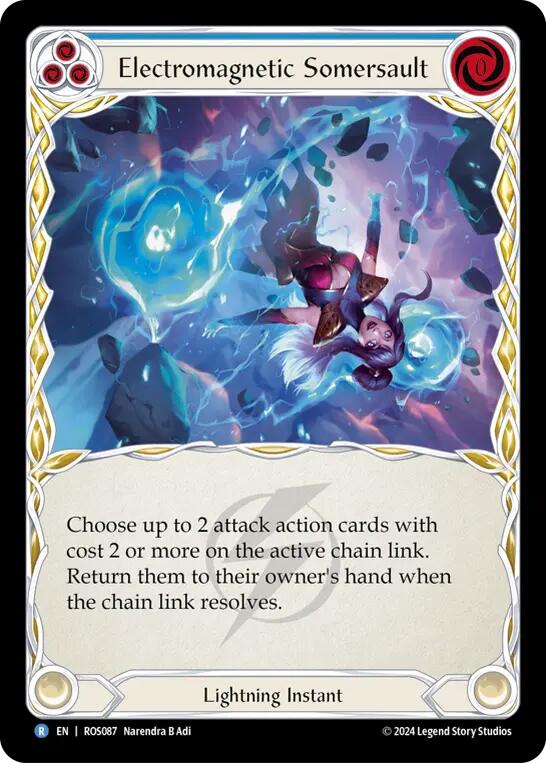 Electromagnetic Somersault (Blue) [ROS087] (Rosetta)  Rainbow Foil | Good Games Morley