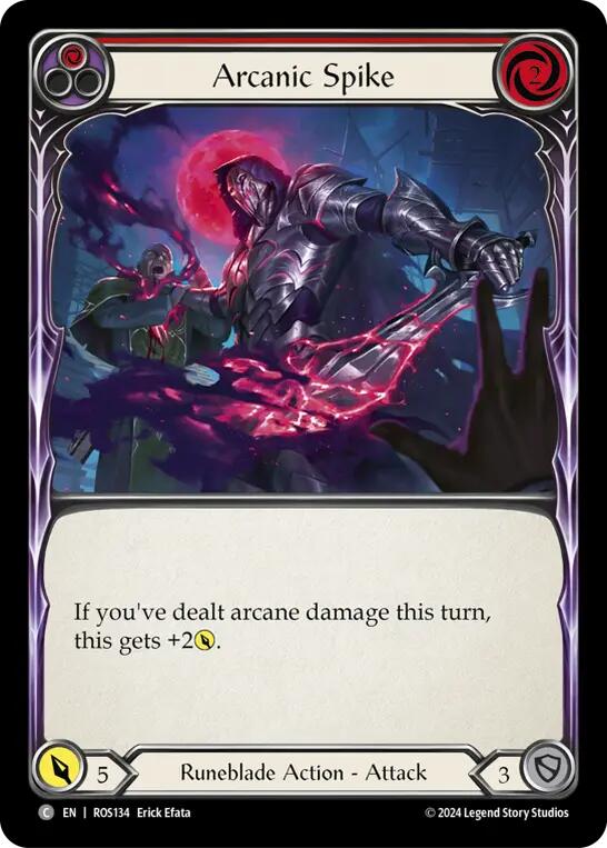 Arcanic Spike (Red) [ROS134] (Rosetta)  Rainbow Foil | Good Games Morley