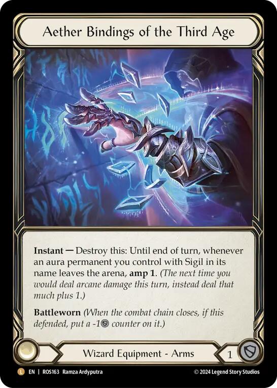 Aether Bindings of the Third Age [ROS163] (Rosetta)  Cold Foil | Good Games Morley