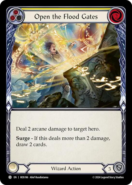 Open the Flood Gates (Yellow) [ROS196] (Rosetta)  Rainbow Foil | Good Games Morley