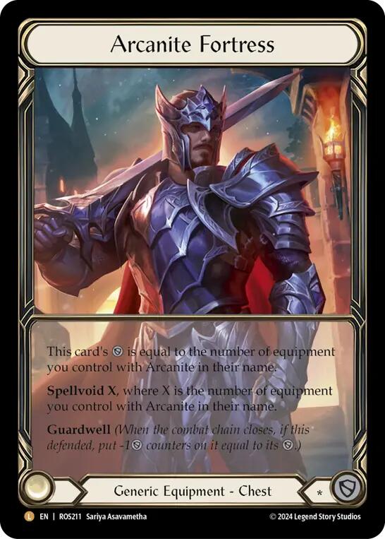 Arcanite Fortress (Extended Art) [ROS211] (Rosetta)  Cold Foil | Good Games Morley