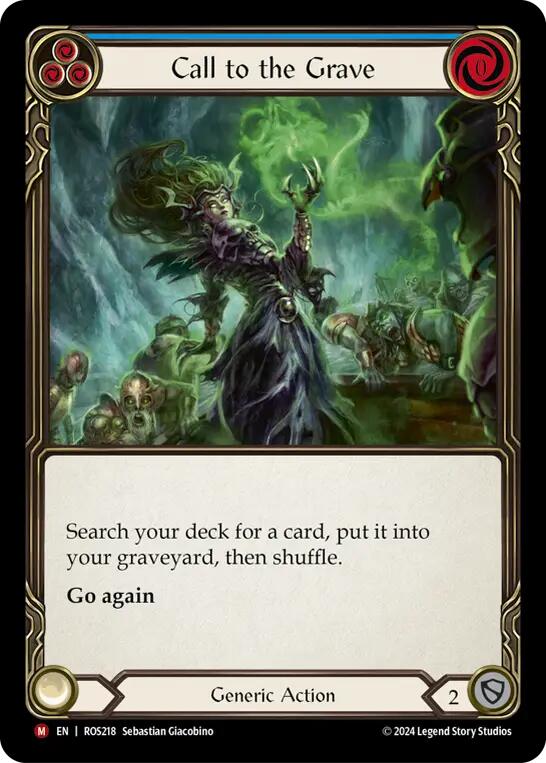 Call to the Grave [ROS218] (Rosetta)  Rainbow Foil | Good Games Morley